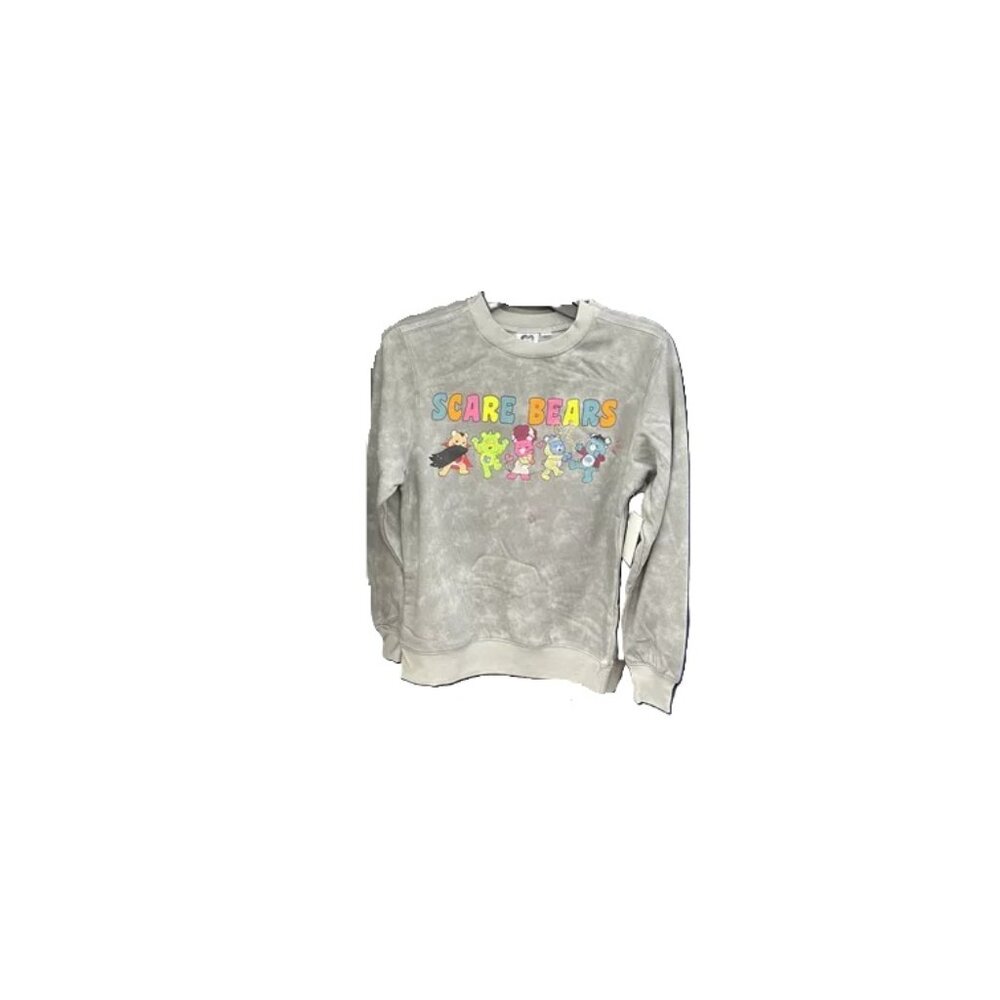 Women XS Care Bears Scare Line Up Long Sleeve Graphic Sweatshirt Cotton Poly